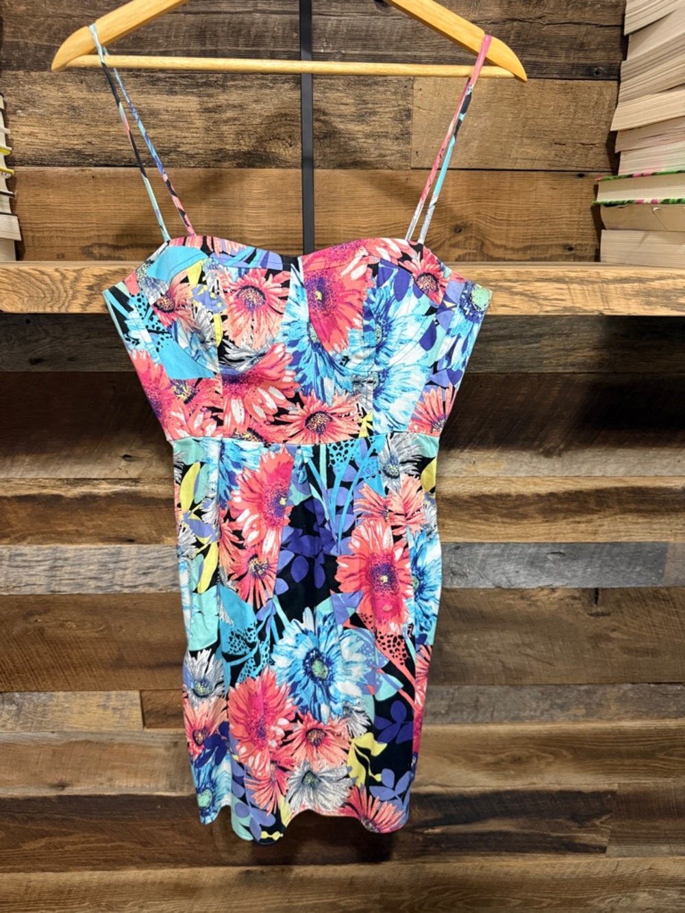Candie's Floral Spaghetti-Strap Mini Dress - Pink, Blue, Black